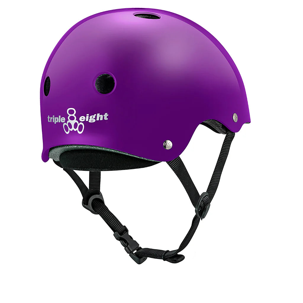 Triple 8 Deep Cover Helmet - Purple Gloss