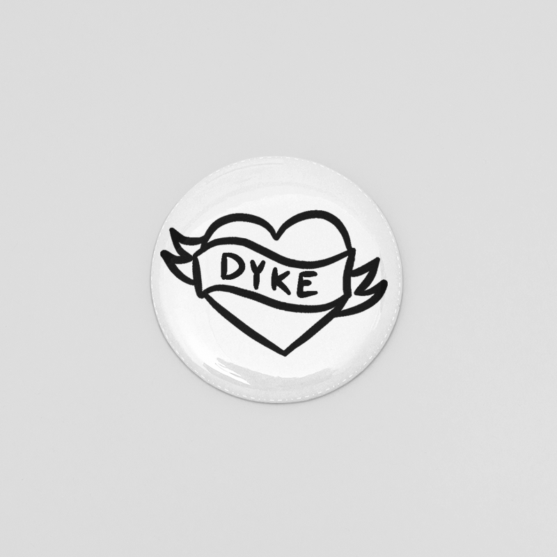Dyke Heart Button