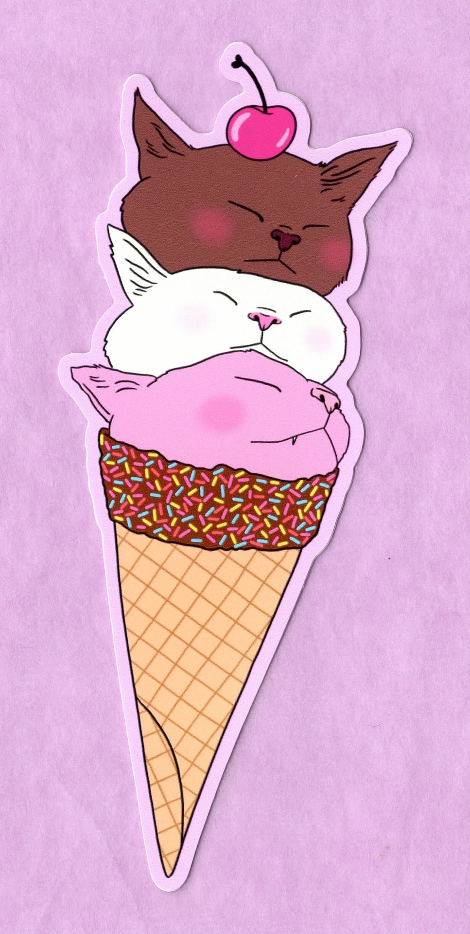 Ice Cream Cats Sticker