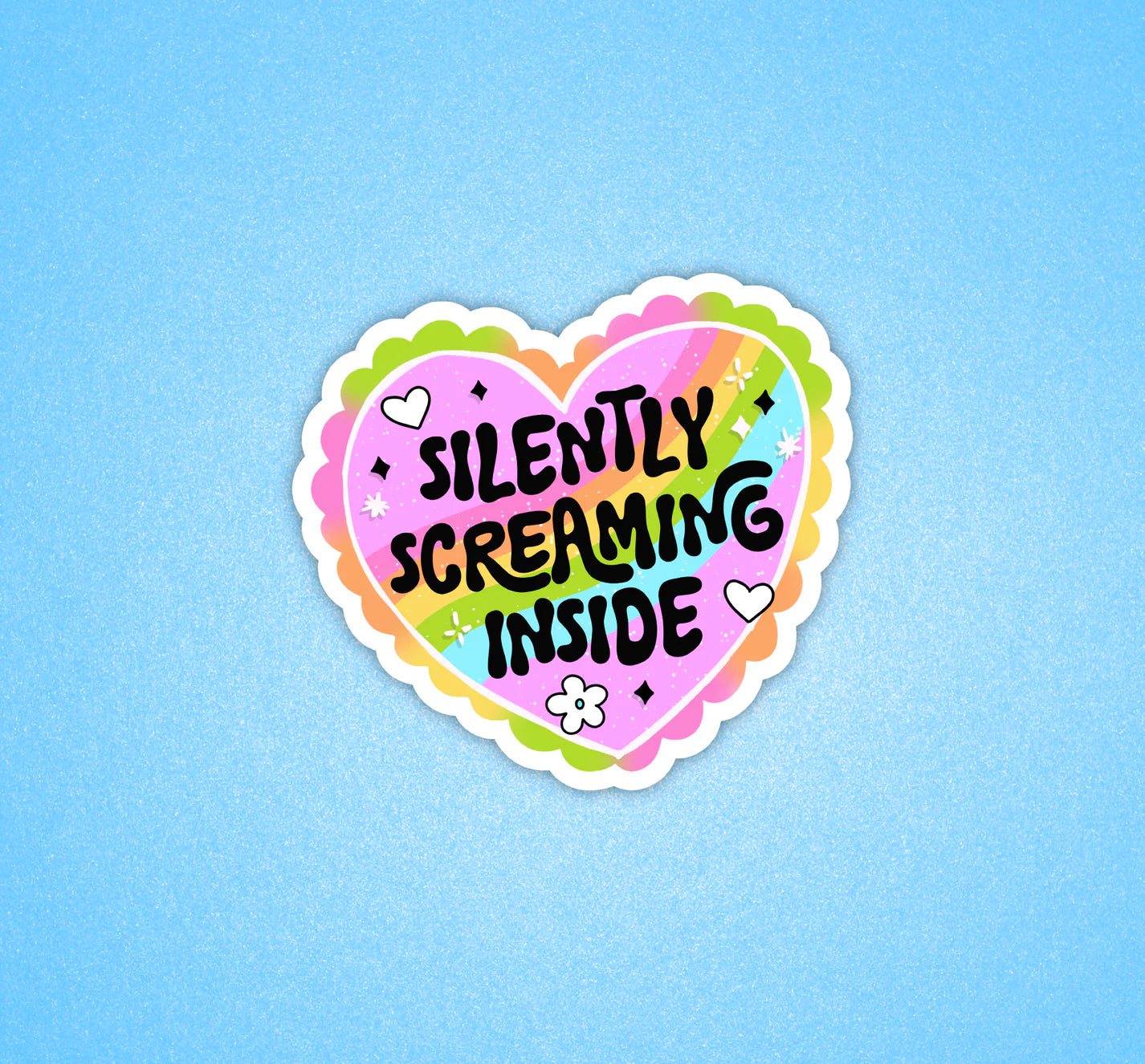 Silently Screaming Inside Sticker