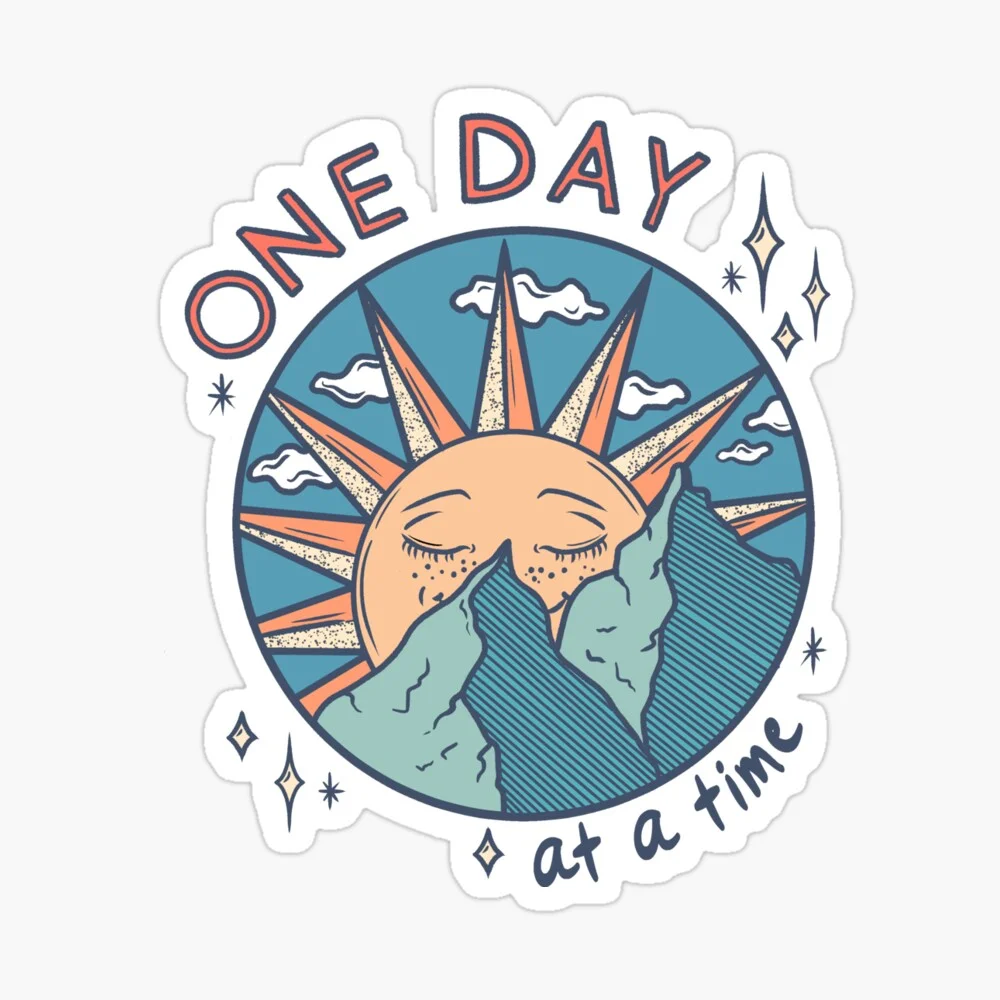 Two Time Sticker One Day At A Time Sticker – Rideau Rollers Skate Corp