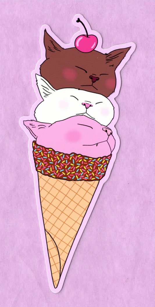 Ice Cream Cats Sticker
