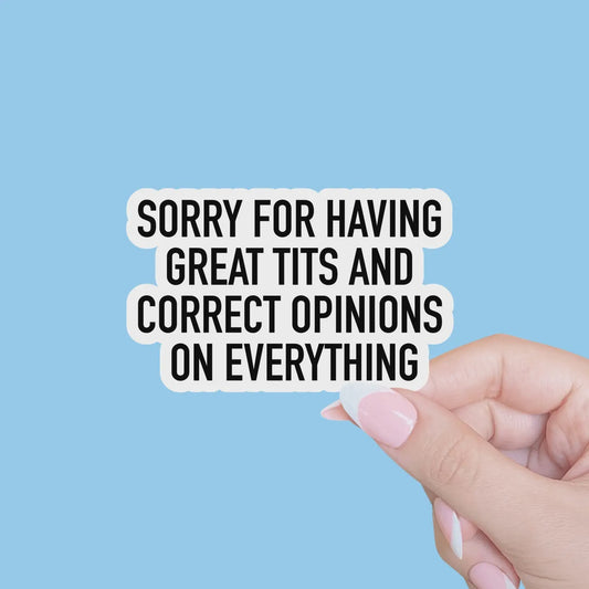 Correct Opinions Sticker