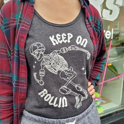 Luck and Lavender x Rideau Rollers - Keep on Rollin Tank Top