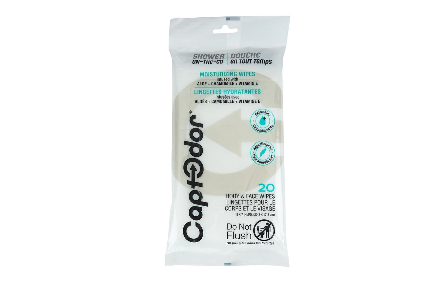 Captodor Body Wipes (20 Wipes)