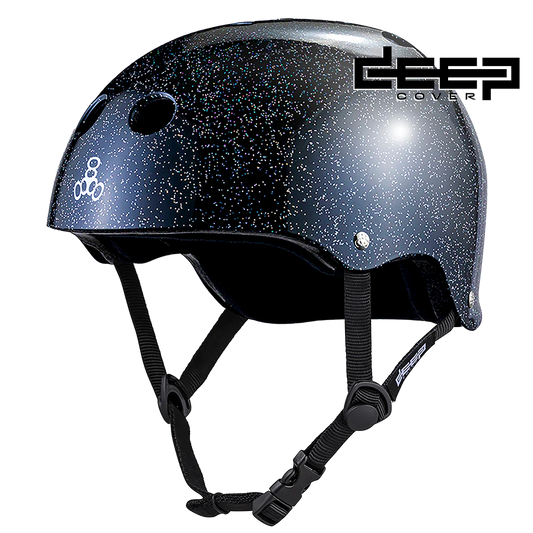 Triple 8 Deep Cover Helmet - Black Glitter