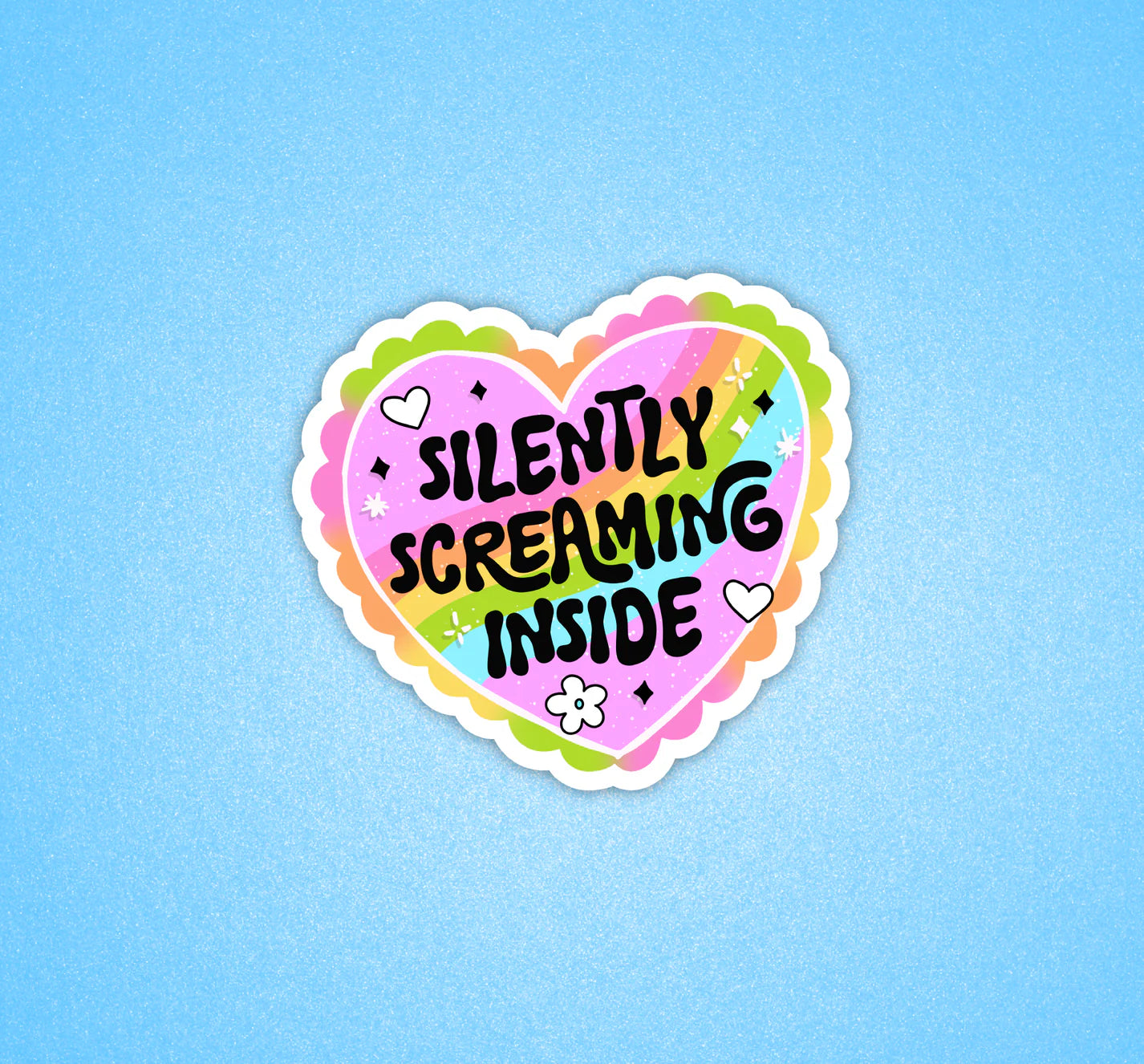 Silently Screaming Inside Sticker