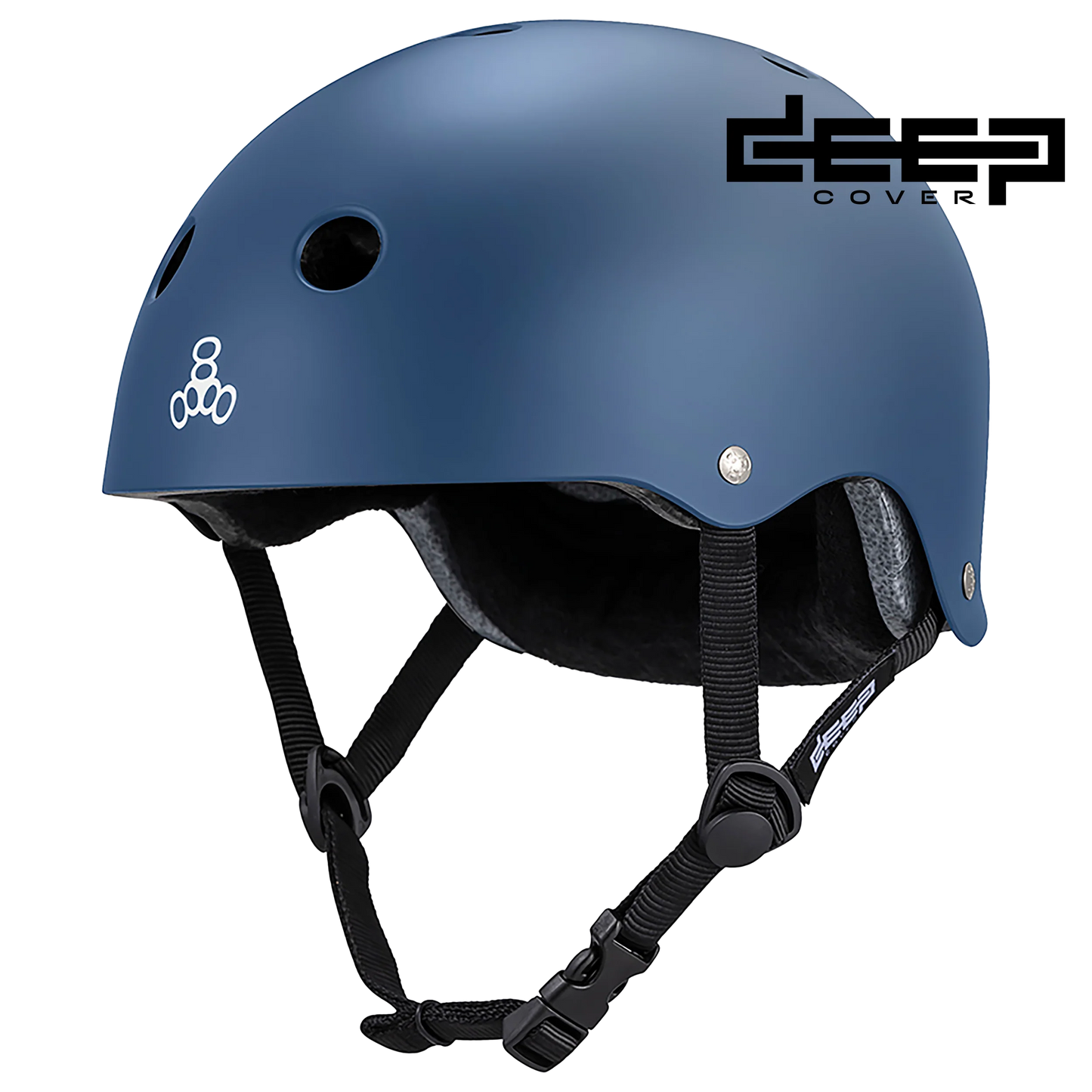 Triple 8 Deep Cover Helmet - Matte Navy