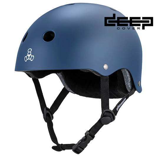 Triple 8 Deep Cover Helmet - Matte Navy