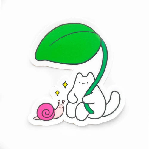 Cat and Snail Sticker