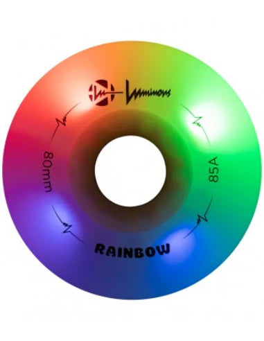 Luminous LED Wheels - Rainbow 62mm (4pk)